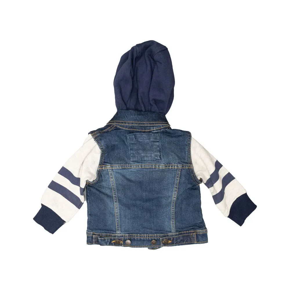 Urban Republic Baby Boy Jean Jacket Hood Blue Size 24 Months